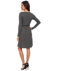 Calvin Klein Short Sleeve Belted Sweater Dress