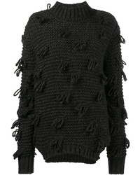 Simone Rocha Chunky Knitted Fringe Sweater