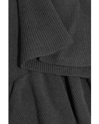 MM6 MAISON MARGIELA Ruffled Knitted Sweater Anthracite