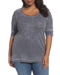 Sejour Plus Size Thermal Knit Tee