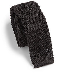 Charcoal Knit Tie