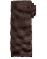 Tom Ford Solid Knit Tie Gray
