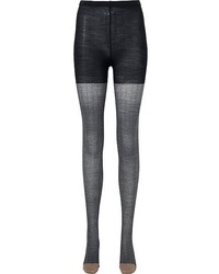 Charcoal Knit Tights
