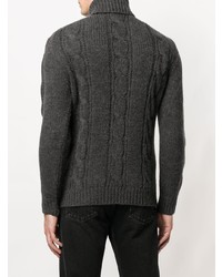 Obvious Basic Cable Knit Turtleneck Sweater