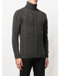 Obvious Basic Cable Knit Turtleneck Sweater