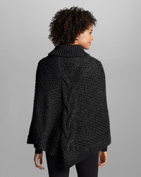 Eddie Bauer Cable Poncho Sweater