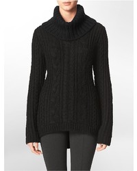 Calvin Klein Cable Knit Turtleneck Sweater