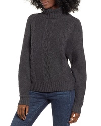 BP. Cozy Cable Knit Turtleneck Sweater