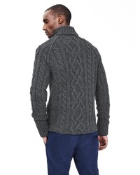 Heritage Cable Knit Turtleneck Pullover