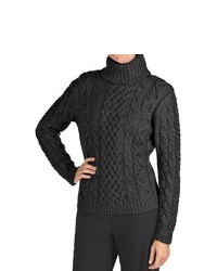 J.G. Glover and CO. Peregrine By Jg Glover Turtleneck Sweater Peruvian Merino Wool Charcoal