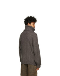 A. A. Spectrum Grey Turtleneck Sweater