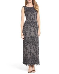 Pisarro Nights Embellished Mesh Gown