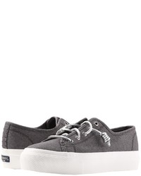 Sperry Sky Sail Metallic Twill Lace Up Casual Shoes