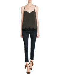 Theory Crepe Camisole With Lace