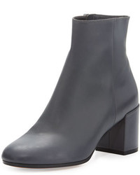 Vince Blakely Leather Ankle Boot Pewter