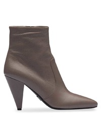 Prada Conical Heel Ankle Boots