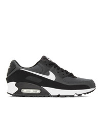 Nike Grey And Black Air Max 90 Sneakers