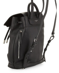 Rag & Bone Pilot Mini Leather Backpack Black