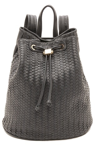 Deux Lux Cruz Perforated Faux Leather Backpack, $130