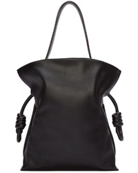 Loewe Black Leather Flaco Knot Bag