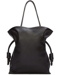 Loewe Black Leather Flaco Knot Bag