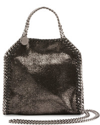 Stella McCartney Falabella Tiny Shoulder Bag Dark Gray