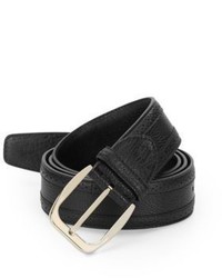 Brioni Brouged Leather Belt