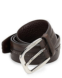 Brioni Tang Buckle Leather Belt