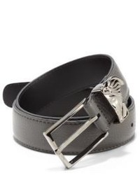 Versace Collection Medusa Logo Leather Belt