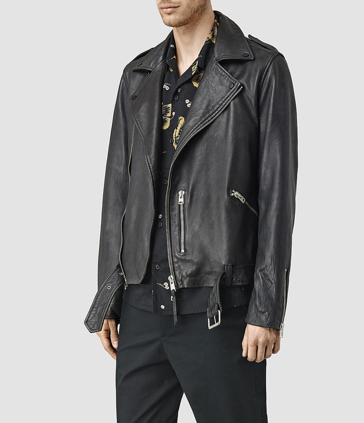 allsaints kahawa leather biker jacket