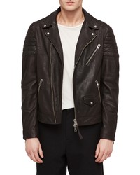 AllSaints Leo Leather Biker Jacket