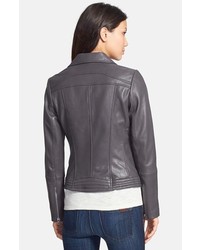 michael kors leather biker jacket