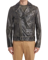 Golden Goose Perfecto Distressed Leather Moto Jacket