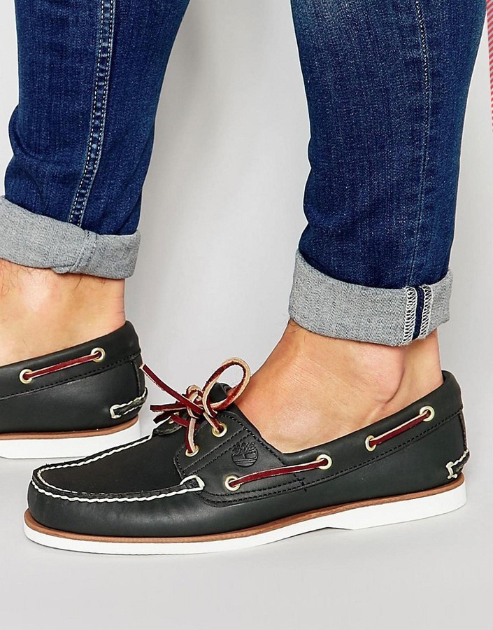Timberland Classic Leather Boat Shoes 