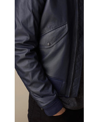 Burberry Nappa Leather Bomber Jacket