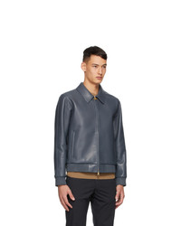 Dunhill Grey Leather Bondedjacket