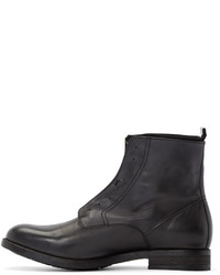 Diesel Black Leather D Dokey Neo Boots
