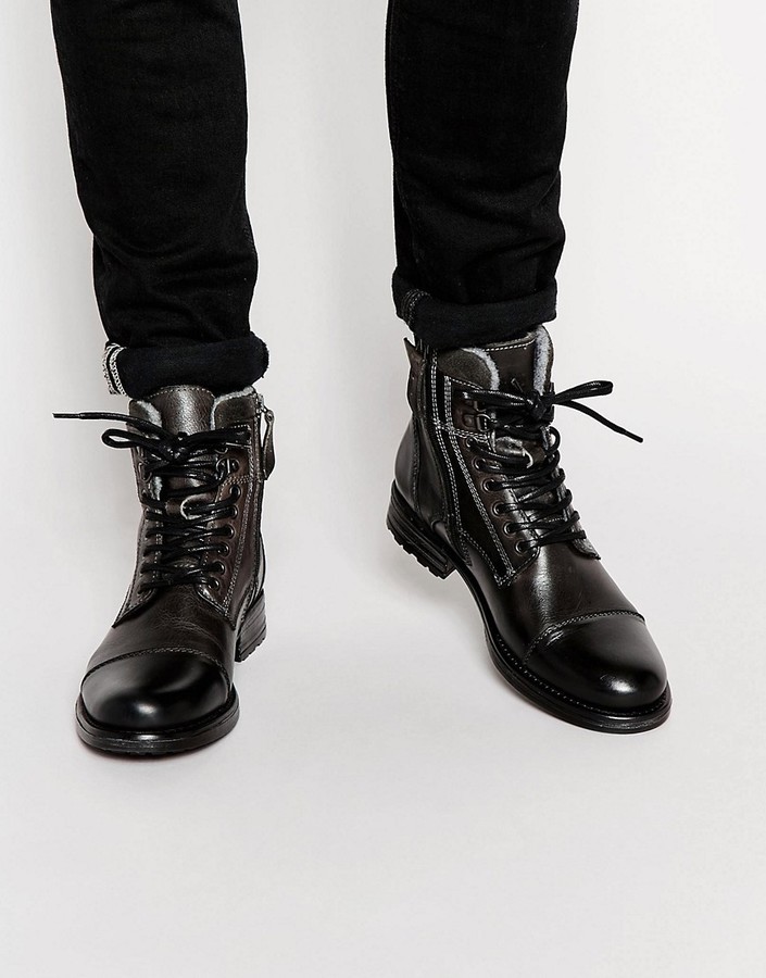Aldo Giannola Leather Boots, $231 
