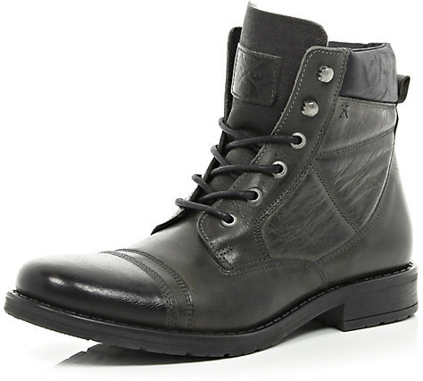 grey military boots