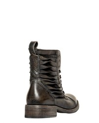 John Varvatos Simons Twisted Lace Up Leather Boots
