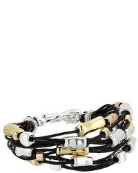 Robert Lee Morris Leather And Metal Bracelet Bracelet