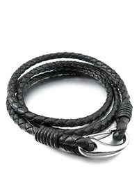 Charcoal Leather Bracelet