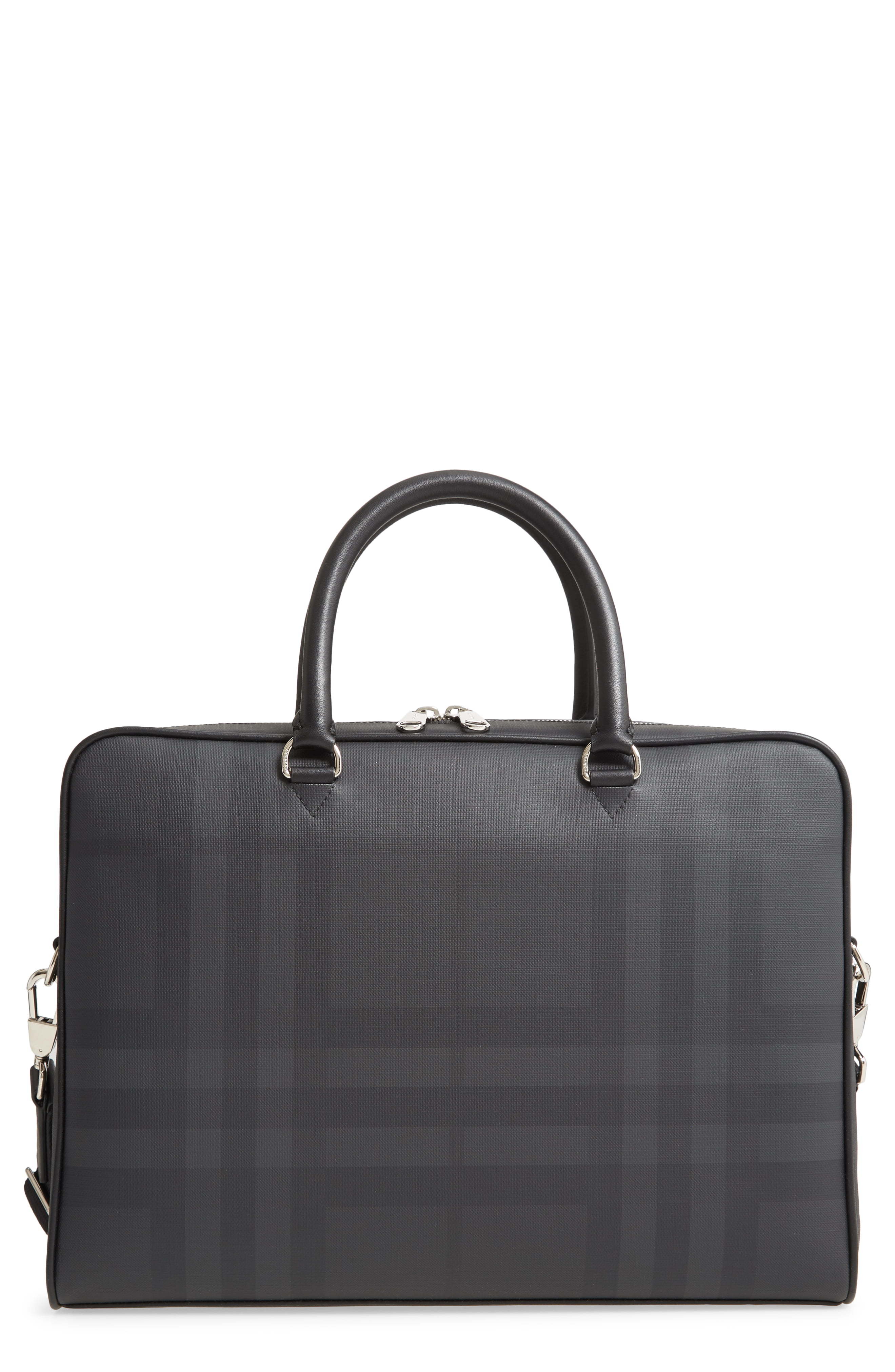 Burberry Ainsworth London Check Canvas Leather Briefcase, $1,550 ...