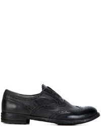 Charcoal Leather Brogues