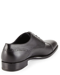 Ermenegildo Zegna Leather Cap Toe Derby Shoe