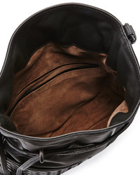 Bottega Veneta Intrecciato Medium North South Bucket Bag Gray