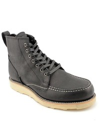 Circa Pinnacle Black Leather Casual Boots