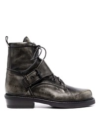 Buttero Distressed Finish Leather Ankle Boots