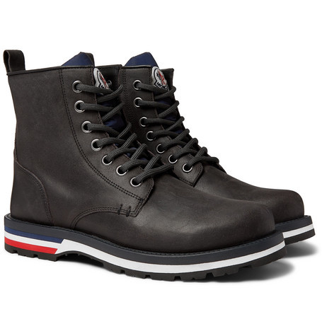 Moncler New Vancouver Suede Boots, $582 | MR PORTER | Lookastic