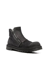 Premiata Chunky Zip Up Leather Boots